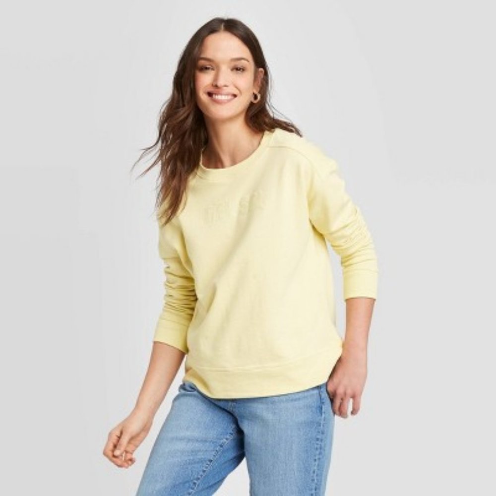 Super Soft Cotton Sweatshirt Yellow